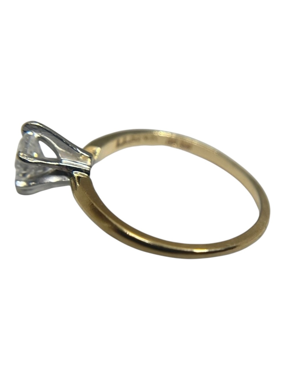 Vintage: .5 CT Marquise Diamond Solitaire Engagement Ring 𦹠14K Yellow Gold 𦹠5 - Picture 8 of 16